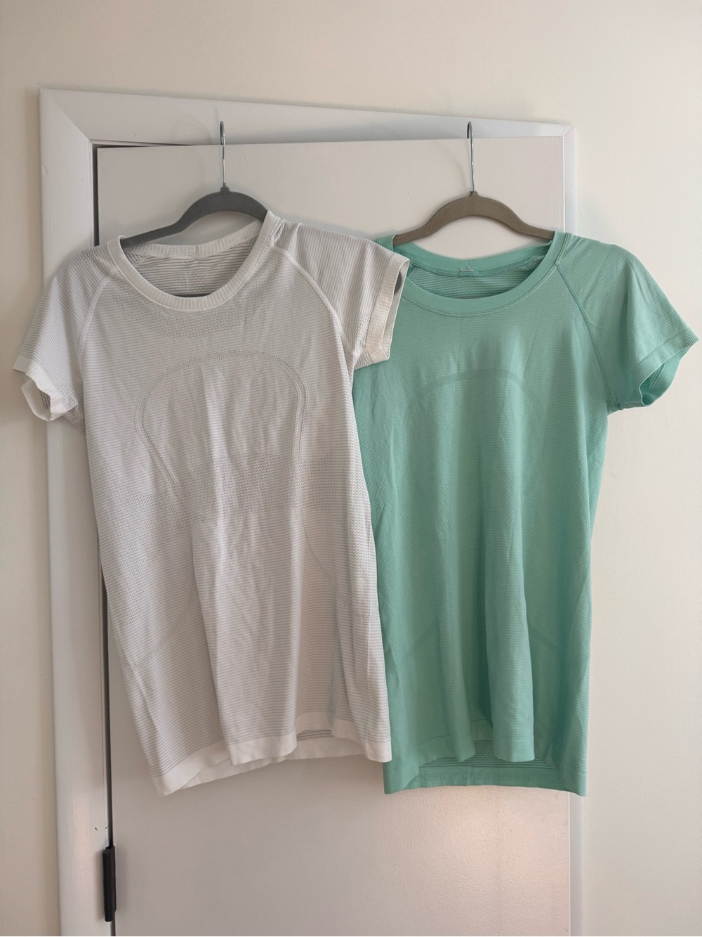 Lululemon Swiftly Tech Short Sleeve Shirt bundle, white and seafoam